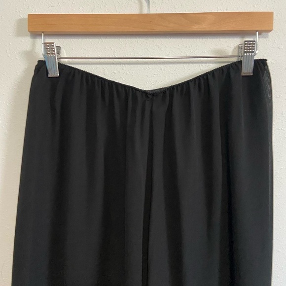 Vintage black chiffon wide leg pants - Picture 5 of 6